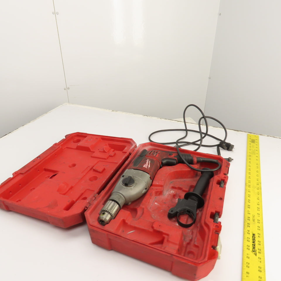 Milwaukee 5380-21 1/2" Corded Hammer Drill Kit 120V 1PH 0-1500/3500RPM W/ Case