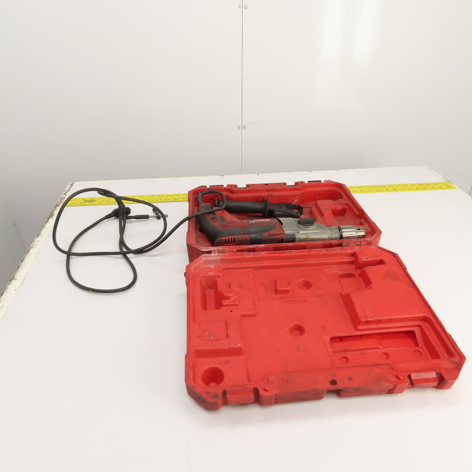 Milwaukee 5380-21 1/2" Corded Hammer Drill Kit 120V 1PH 0-1500/3500RPM W/ Case