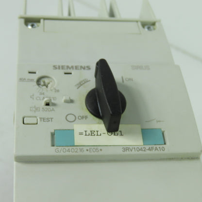 Siemens 3RV1042-4FA10 Motor Protection Circuit Breaker 600V 28-40A 3Ph 40HP
