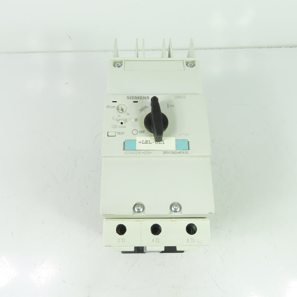 Siemens 3RV1042-4FA10 Motor Protection Circuit Breaker 600V 28-40A 3Ph 40HP