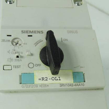 Siemens 3RV1042-4AA10 Motor Protection Circuit Breaker 600V 11-16A 3Ph 15HP