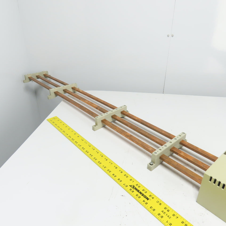 Rittal 3-Copper Bus Bar Assembly 89" OAL SV 3000 Holders