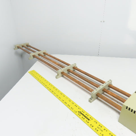 Rittal 3-Copper Bus Bar Assembly 89" OAL SV 3000 Holders