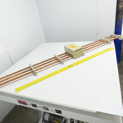Rittal 3-Copper Bus Bar Assembly 89" OAL SV 3000 Holders