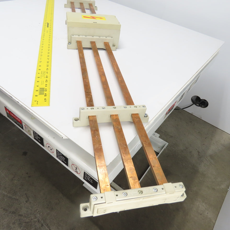 Rittal 3-Copper Bus Bar Assembly 89" OAL SV 3000 Holders