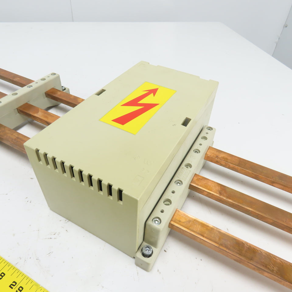 Rittal 3-Copper Bus Bar Assembly 89" OAL SV 3000 Holders