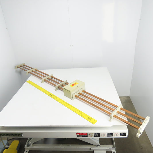 Rittal 3-Copper Bus Bar Assembly 89" OAL SV 3000 Holders