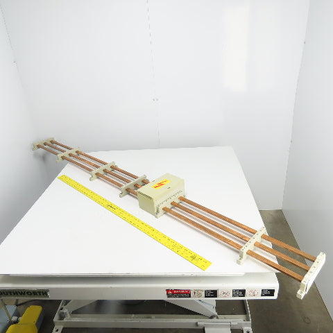 Rittal 3-Copper Bus Bar Assembly 89" OAL SV 3000 Holders