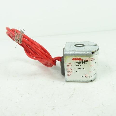 Asco HV2568705 Solenoid Valve Coil 1/8" 220/50 6W 150PSI