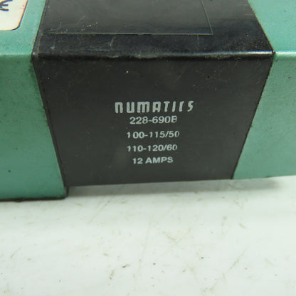 Numatics 15SS63AK000030 Solenoid Valve 110/120V 150PSIG Rep No. 152SS600K000030
