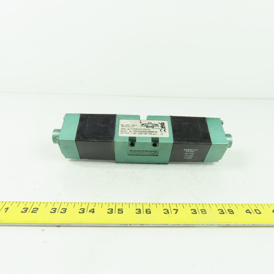 Numatics 15SS63AK000030 Solenoid Valve 110/120V 150PSIG Rep No. 152SS600K000030