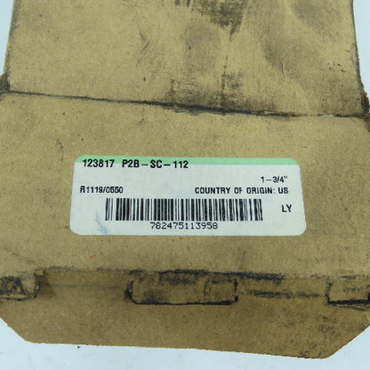 Dodge 123817 P2B-SC-112 2-Bolt Pillow Block Mounted Ball Bearing 1-3/4" Bore
