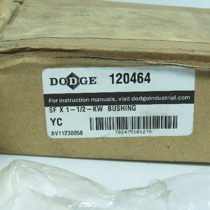 Dodge 120464 SF x 1-1/2-KW Quick Disconnect SF Bushing 1.5" Bore 4.62" Flange OD