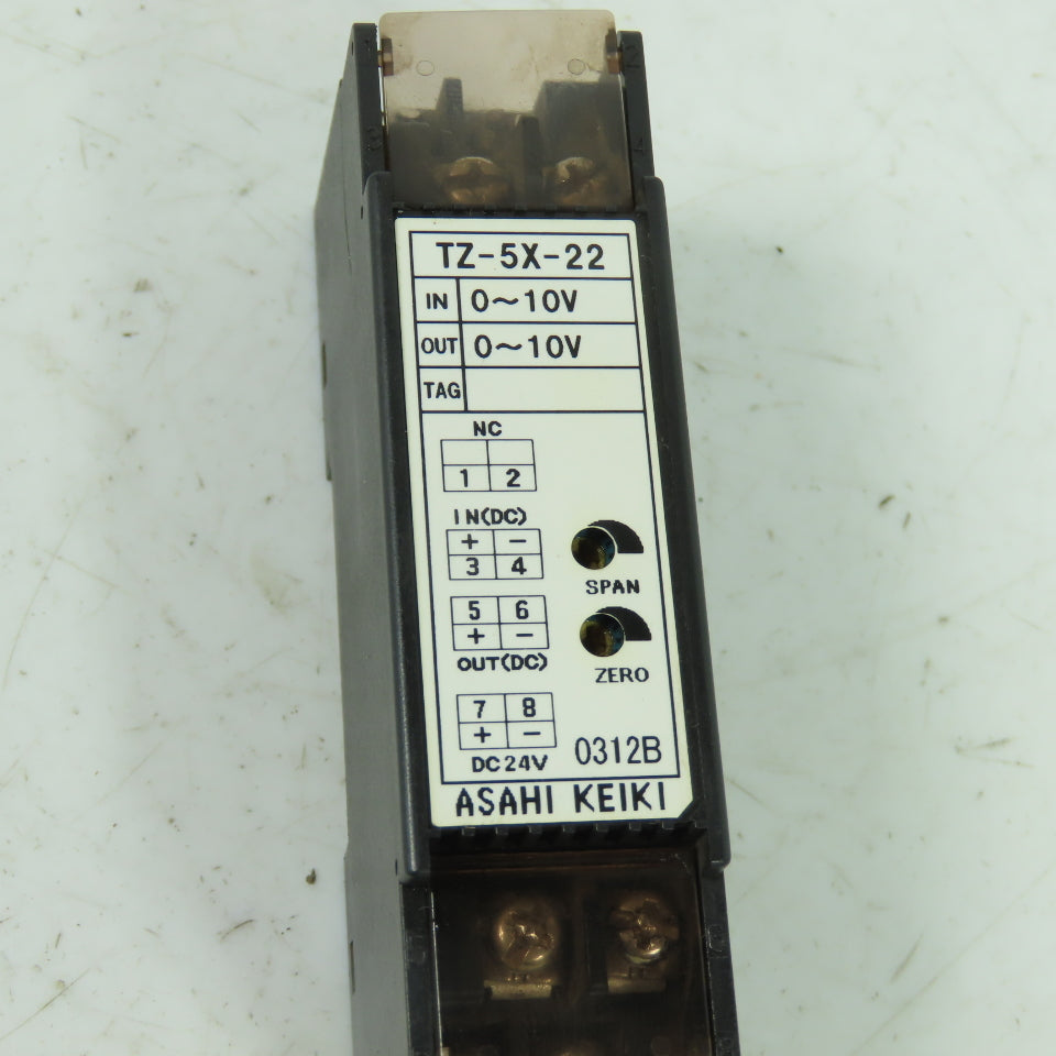 Asahi Keiki TZ-5X-22 Isolator Transmitter Terminal 0-10V In 0-10V Out