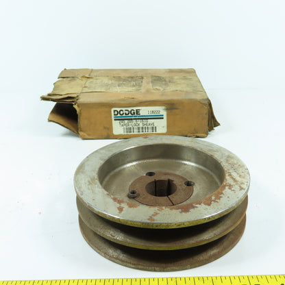 Dodge 118222 2A5.2B5.6-1610 Taper Lock 2-Groove Pulley V-Belt Sheave B Section