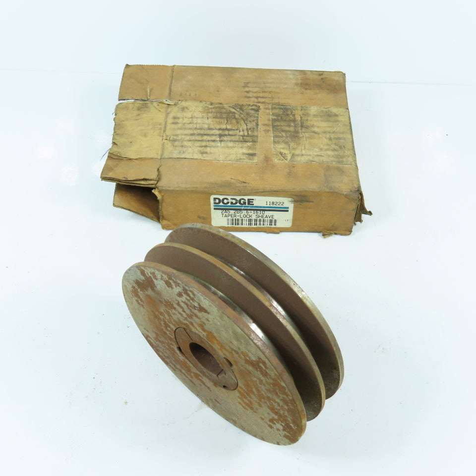 Dodge 118222 2A5.2B5.6-1610 Taper Lock 2-Groove Pulley V-Belt Sheave B Section