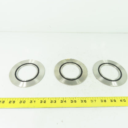 316 SS Viton Gasket Seal 2 19 92 No. 150 2 19 92 Lot Of 3