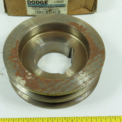 Dodge 118220 2A4.8B5.2-1610 Taper Lock 2-Groove Pulley V-Belt Sheave B Section
