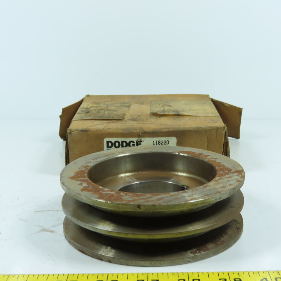 Dodge 118220 2A4.8B5.2-1610 Taper Lock 2-Groove Pulley V-Belt Sheave B Section
