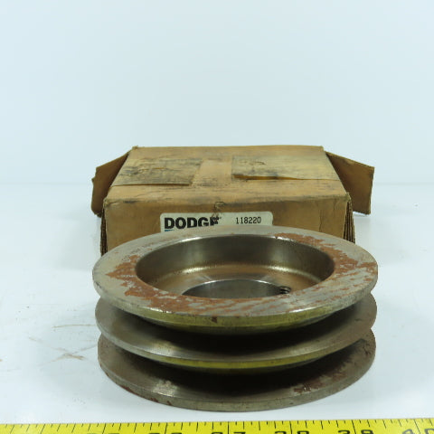 Dodge 118220 2A4.8B5.2-1610 Taper Lock 2-Groove Pulley V-Belt Sheave B Section