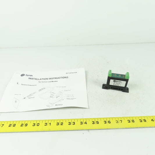Syron SMR36005 M5 Nut Detector NPN Monitor 24VDC NEW