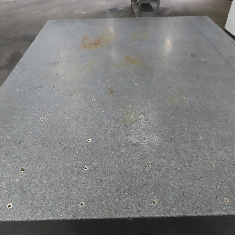 84" x 71" x 12" Thick Gray Granite Surface Plate Layout Jig Plate