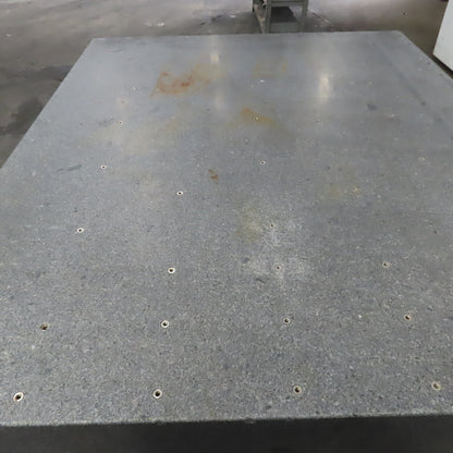 84" x 71" x 12" Thick Gray Granite Surface Plate Layout Jig Plate