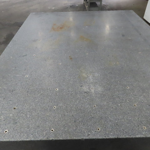 84" x 71" x 12" Thick Gray Granite Surface Plate Layout Jig Plate