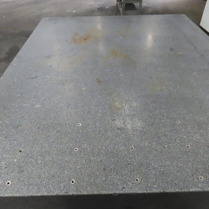 84" x 71" x 12" Thick Gray Granite Surface Plate Layout Jig Plate