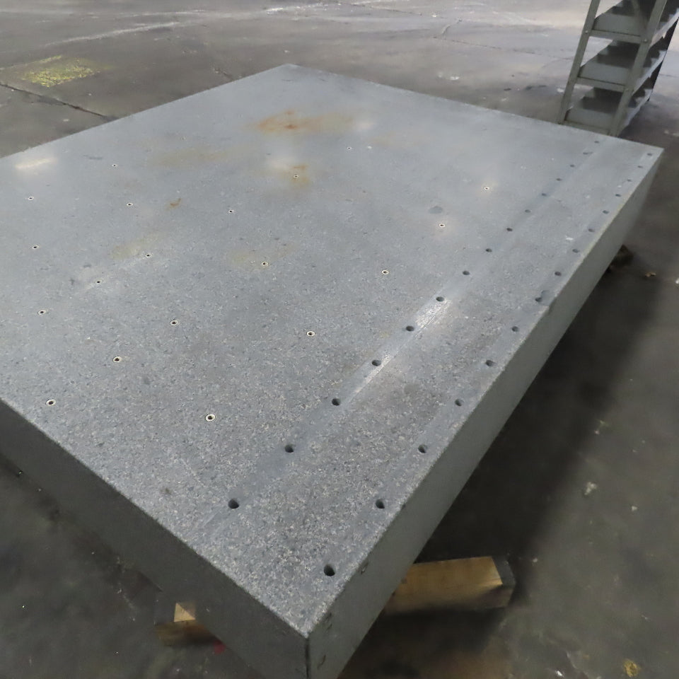 84" x 71" x 12" Thick Gray Granite Surface Plate Layout Jig Plate