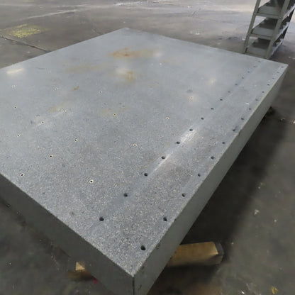 84" x 71" x 12" Thick Gray Granite Surface Plate Layout Jig Plate