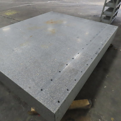 84" x 71" x 12" Thick Gray Granite Surface Plate Layout Jig Plate