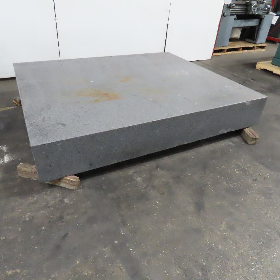 84" x 71" x 12" Thick Gray Granite Surface Plate Layout Jig Plate
