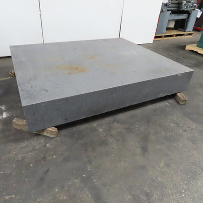 84" x 71" x 12" Thick Gray Granite Surface Plate Layout Jig Plate