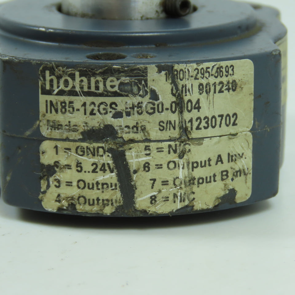 Hohner IN85-12GS-H5G0-0104 Rotary Encoder 12mm