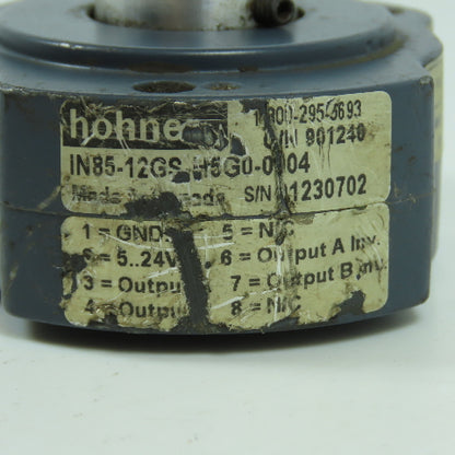 Hohner IN85-12GS-H5G0-0104 Rotary Encoder 12mm