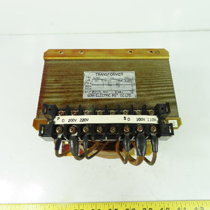 Gomi E2565-254-509 800VA Single Phase 1Ph Control Transformer HV 200-220 LV 100-110