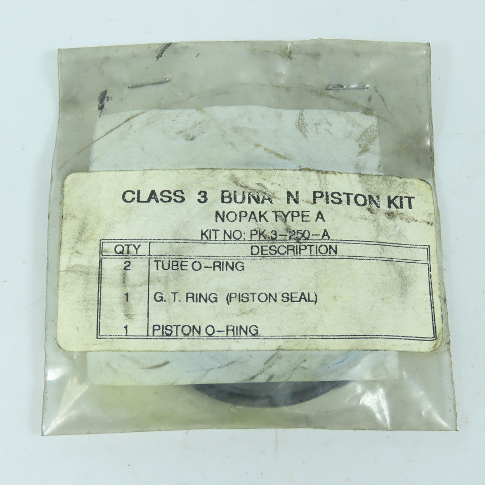 Nopak PK3-250-A Type A Class 3 Buna N Cylinder Piston Kit