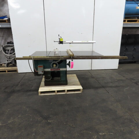 Powermatic Model 72 12/14" Tilting Arbor Table Saw Arm Over Guard 208-440V 7.5HP