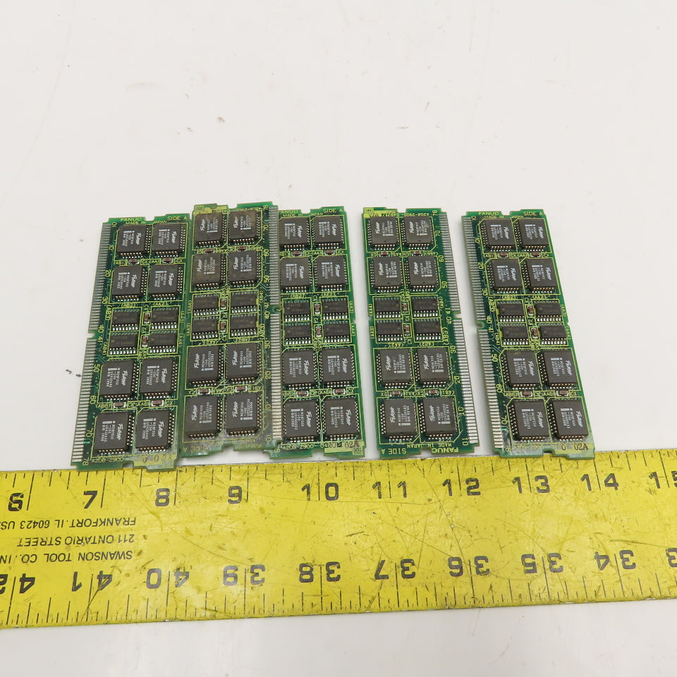 Fanuc A20B-2900-0480/02A Memory Circuit Board Lot Of 5