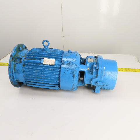 Reliance Type P 2HP Haz Loc Electric Motor 1160RPM 460V 3PH 3.2A X180TD & Brake