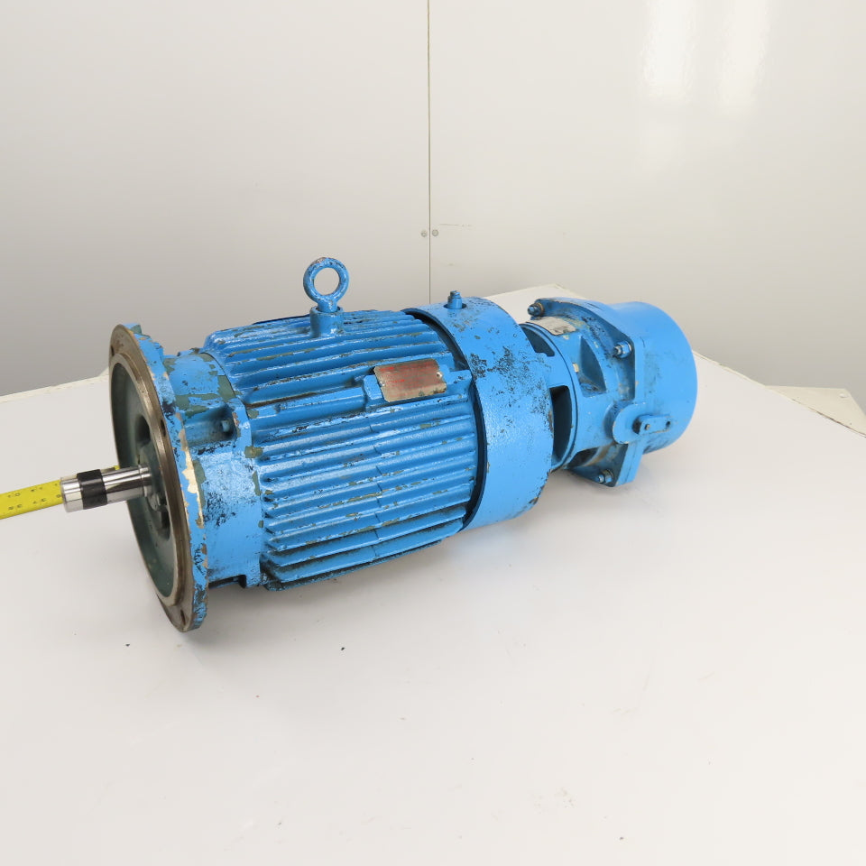 Reliance Type P 2HP Haz Loc Electric Motor 1160RPM 460V 3PH 3.2A X180TD & Brake
