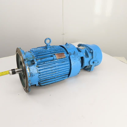 Reliance Type P 2HP Haz Loc Electric Motor 1160RPM 460V 3PH 3.2A X180TD & Brake