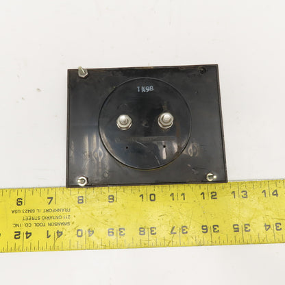 US Motors 0-100% Percent Maximum RPM Panel Meter 5" x 4"