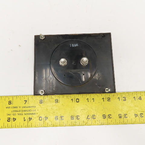 US Motors 0-100% Percent Maximum RPM Panel Meter 5" x 4"