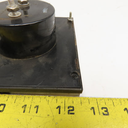 US Motors 0-100% Percent Maximum RPM Panel Meter 5" x 4"