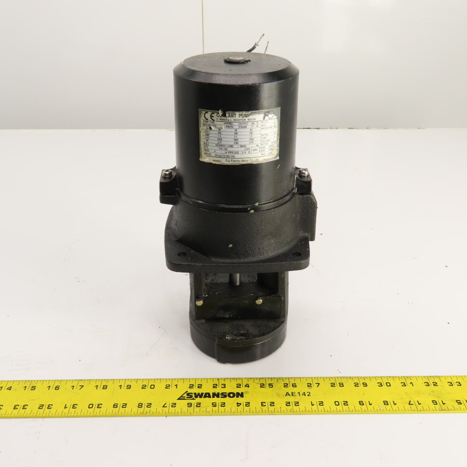 Fuji VKP085J 250W Vertical Coolant Pump 200-220V 3PH 3500RPM 4m Head 145 L/min