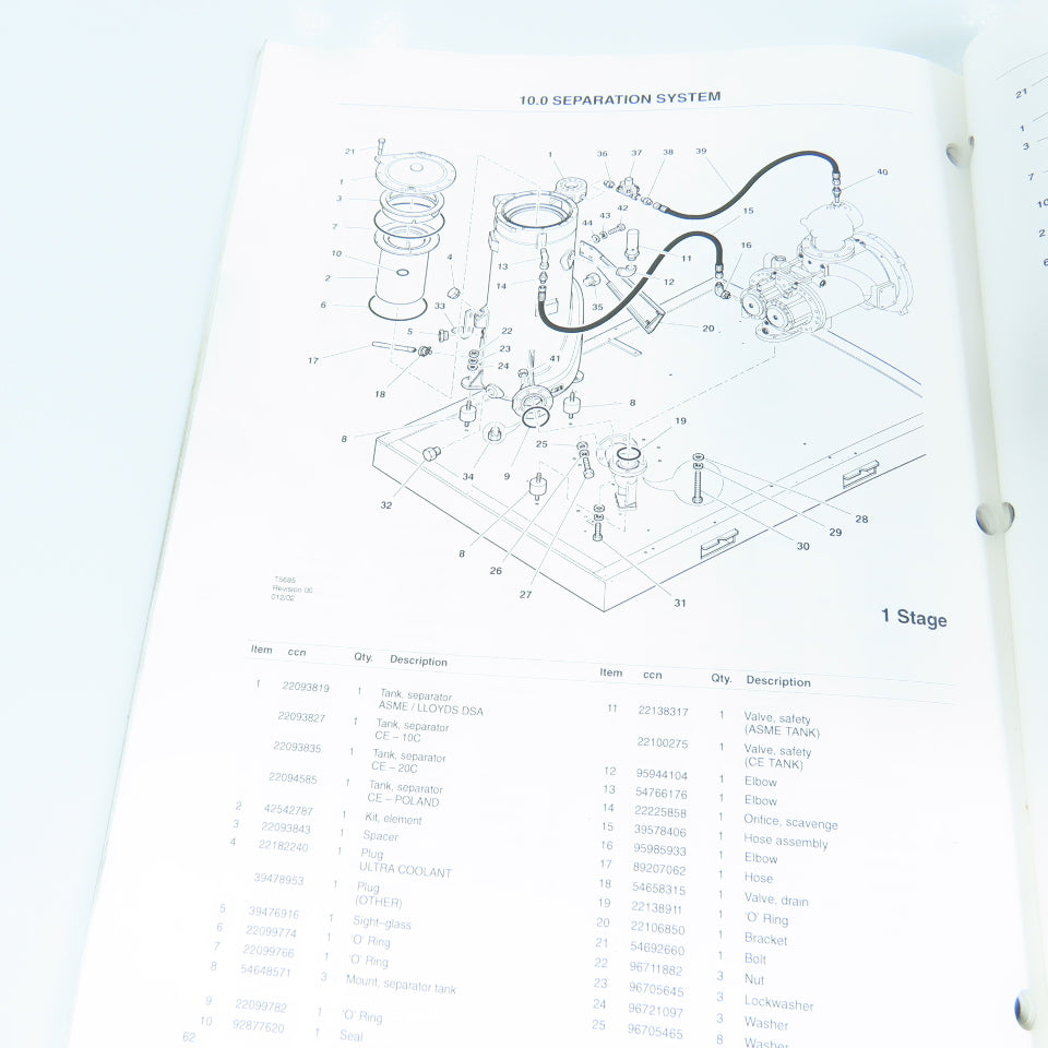 Ingersoll Rand Nirvana IRN90K-160K, IRN125H-200H-CC Compressors Parts Catalogue
