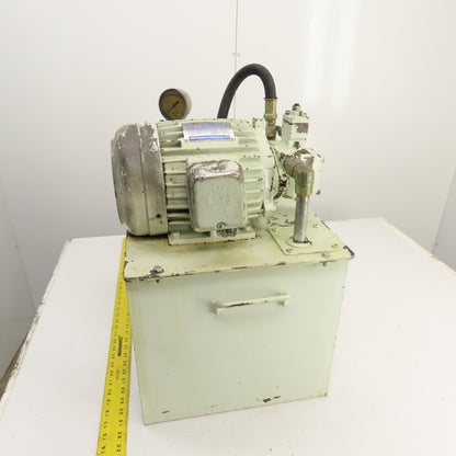 Shic Hyun Ealy VVP-VB1/F20A3 2HP 10USG Variable Vane Hydraulic Power Unit 220V