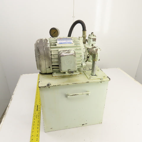Shic Hyun Ealy VVP-VB1/F20A3 2HP 10USG Variable Vane Hydraulic Power Unit 220V